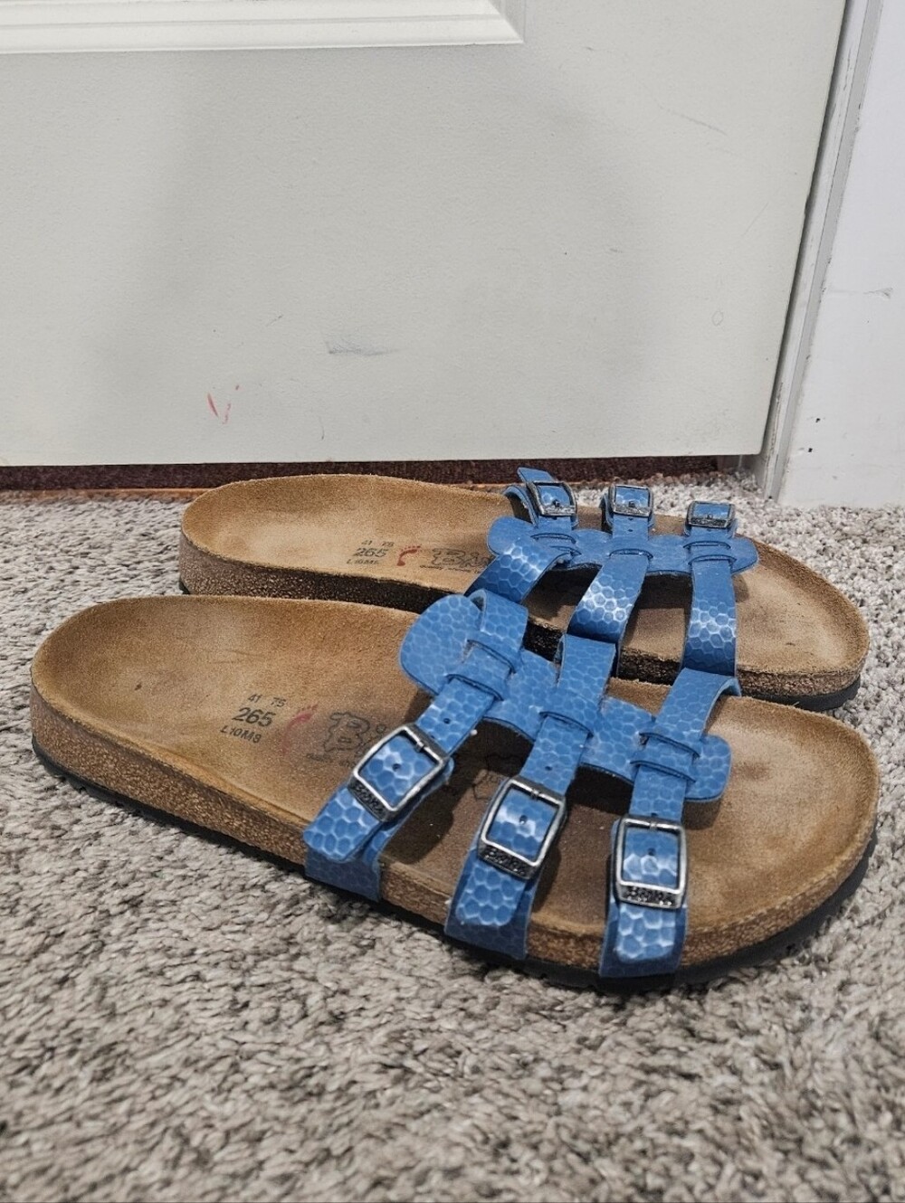 💙 Birkenstock Blue Multi-Strap Buckle Sandals
